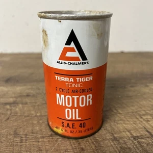 ALLIS CHALMERS MOTORÖL alte Blechölkanne ~ VOLL NEW OLD STOCK (LESEN) - Bild 1 von 7
