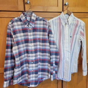 Par de camisas de manga larga con botones Brooks Brothers "Regent" para hombre talla mediana - Imagen 1 de 8