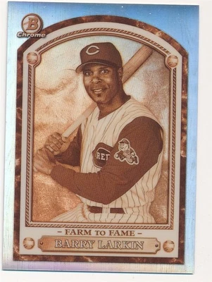 Barry Larkin 2020 Bowman cromo #ftf-bl béisbol granja a la fama como nuevo Foto 1 de 2