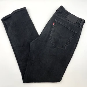 Levi's 514 Jeans Slim Straight Fit Black Mens 36W 32L L13 - Picture 1 of 19