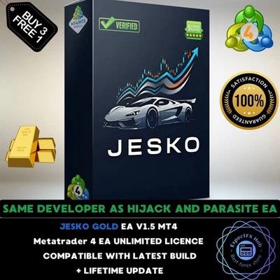 v1.5 JESKO Gold EA MT4 Expert Advisor Metatrader 4 prop firm funded ftmo scalp - Image 1 of 4