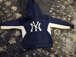 Geniune MLB New York NY Yankees Patched Hoodie Sweater Kids Size 4/5 XS - Picture 1 of 11