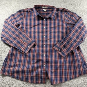 Camisa LL Bean para mujer 2x Camisa Oxford de manga larga a cuadros sin arrugas - Imagen 1 de 9