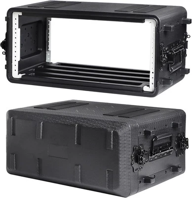 4U Rack Case Shallow 12" Depth, 19" Rackmount Flight Case for DJ Amplifier Audio - Image 1 of 4