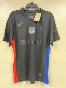 Fc Barcelona Travis Scott Black Away Jersey Size M - Picture 1 of 6