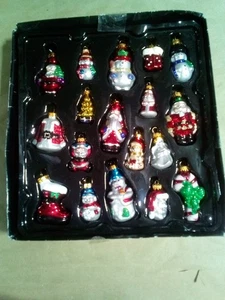 Vintage Holiday Time, 18 Glasornamente - Bild 1 von 2
