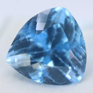 12 Ct Certified Natural Jeremejevite Trillion Cut Blue Loose Gemstones - Picture 1 of 4