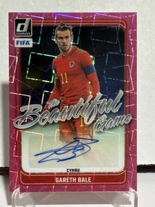 2024-25 Donruss #30 Gareth Bale The Beautiful Game Autographs Pink Velocity - Picture 1 of 10