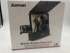 Jteman 5-in-1 Bluetooth Speaker 3D/HD Mobile Phone Screen Magnifier Amplify NEW