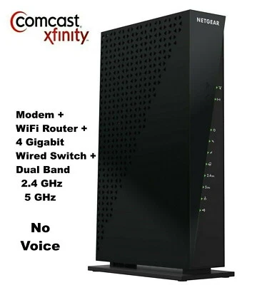 XFINITY/COMCAST Netgear C6300 AC1750 WiFi Dual Band Cable Modem Gigabit Router - Image 1 of 4