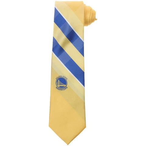 Golden State Warriors Men's WP Grid Neck Tie by Eagle Wings Cover