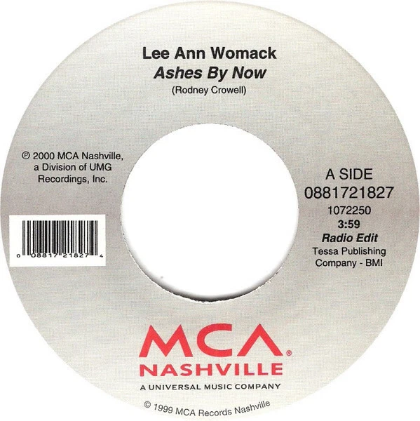 Lee Ann Womack - Ashes By Now (7" Single) - Image 1 of 1