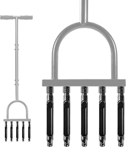 GROWNEER Manual Lawn Aerator Tool Replacement Accessories, 5 Pack 4.7" X 0.6" Sl - Picture 1 of 12