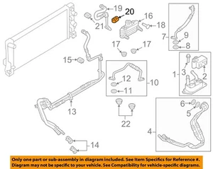 FORD OEM 12-14 Edge Cooling Trans Oil Cooler-Tube Clip W714472S300 - Picture 1 of 2
