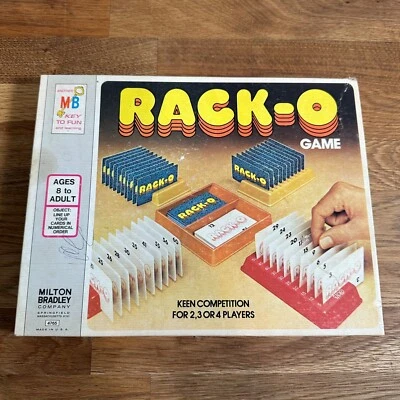 RACK-O Card Game 1978 Vintage Milton Bradley Complete Adult Competition USA - Image 1 of 4