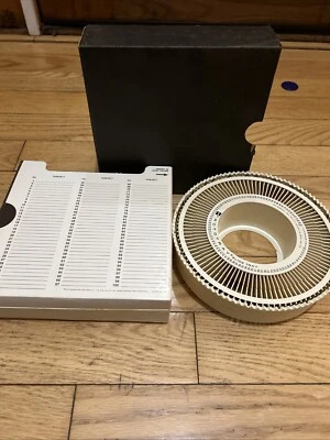 Vintage GAF Sawyer Rotary Slide Tray Holds 100 Slides w/Box - Image 1 of 3