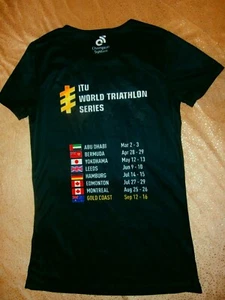 CAMISETA DE MUJER ITU SERIE MUNDIAL DE TRIATLÓN SISTEMA DE CAMPEONATO TALLA M - Imagen 1 de 3