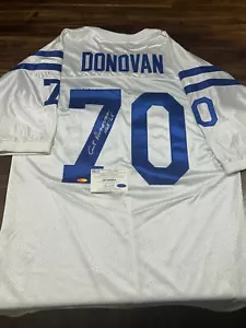 Art Donovan Autographed Baltimore Colts Custom Jersey W/ HOF 68 - Picture 1 of 6