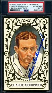 Charlie Gehringer PSA DNA Signed Perez Steele Master Works Ramly Autograph - Picture 1 of 1