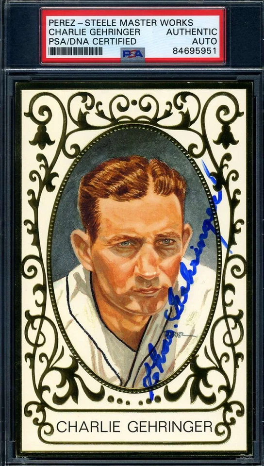Charlie Gehringer PSA DNA Signed Perez Steele Master Works Ramly Autograph - Image 1 of 1