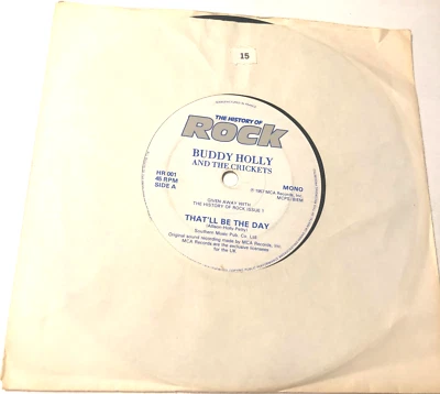 Buddy Holly 7" Record 45 & Label Sleeve French import That'll Be The Day / True - Image 1 of 4
