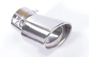 Qiilu Auspuffblende Ø53mm Auspuff Endrohr Endstück Edelstahl rund - Bild 1 von 5