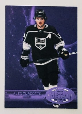 ALEX TURCOTTE 2021-22 SkyBox Metal Universe Retro Rookie Purple /199 LA Kings - Image 1 of 2