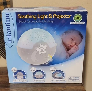 Infantino Soothing Light & Projector Clip-on Crib NightLight 3 Stages Baby - Picture 1 of 4