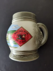 Taza de piedra de cerveza Wandertag Burk 1989 cerámica 0,5 L German Wanderfreunde 1976 bonita - Imagen 1 de 9