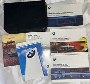 Bmw 323i 328i Owners Manual 2000 Book Set In Case - Picture 1 of 4