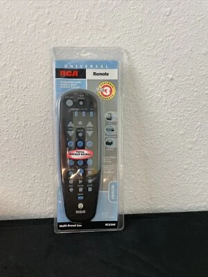 RCA Universal Remote 3 Components Multi Brand RCU300 Partial Backlit Keypad NEW - Image 1 of 4