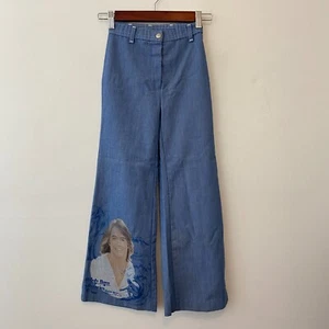 1977 Hardy Boys Mysteries Shaun Cassidy Girls Bellbottom Pants Size 8 Slim - Picture 1 of 8
