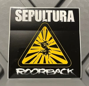 Sepultura Roorback Mind War Metal Band Promotional Album Sticker Vintage - Picture 1 of 2