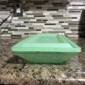 Tupperware Buffet Tablett Acryl rechteckig Tablett - grün - Bild 1 von 9