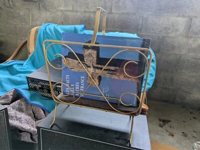 porte revue vintage doré année 50-60 - Photo 1/3