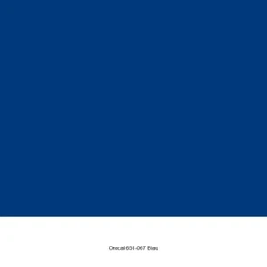 3,87 €/m² Oracal 651-067 Blau Glänzend Plotterfolie Möbelfolie 1,26 x 1 m - Bild 1 von 2