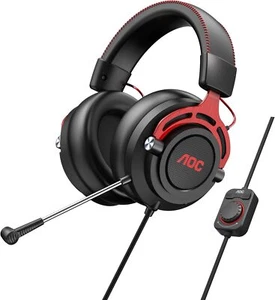 NEU AOC GH300 USB Gaming Headset RGB LED Abnehmbares Mikrofon 7.1 Stereo - Bild 1 von 8