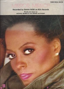 piano sheet music "Mirror, Mirror" recorded by Diana Ross 1981, no markings - Picture 1 of 2