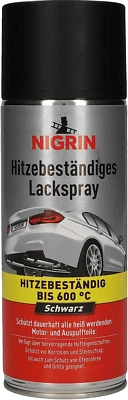 Nigrin 74117 Lackspray mattschwarz Autolack hitzebeständig Motor Auspuff 400 ml - Bild 1 von 4