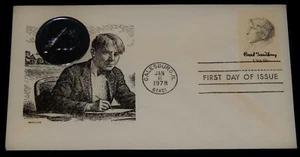 Vintage Cover,UNITED STATES FDC,1978, GALESBURG, IL, Carl Sandburg,Poet & Editor - Picture 1 of 5