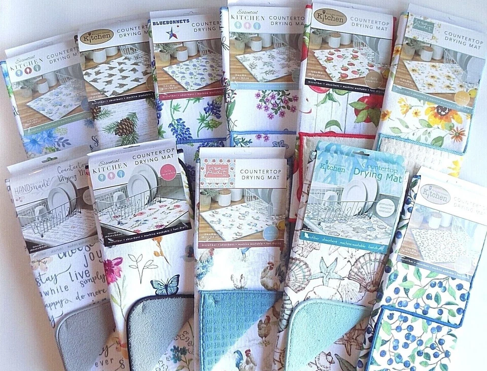 Kay Dee Designs Drying Mat Collection ~~ Choose Your Favorite Design ~~