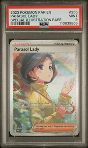 PSA 9 Mint Parasol Lady 255/182 Special Illustration Rare - Pokémon PAR SV04 - Picture 1 of 1