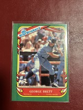 1987 Fleer Star Stickers George Brett Kansas City Royals