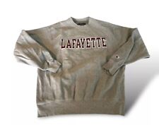 Champion Mens M Lafayette College Leopards Reverse Weave Crewneck Sweatshirt