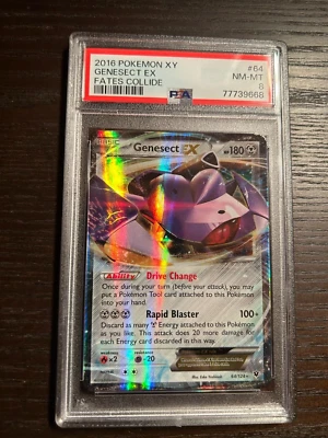 POKEMON 2016 XY Fates Collide #64 GENESECT EX PSA 8 RARE - Image 1 of 2