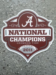 Alabama Football 2011 National Championship Vinyl Sticker - 3 in.x 3 in. - Picture 1 of 1