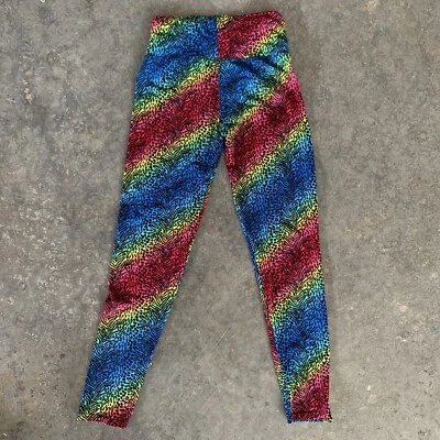 Leggings a Rayas Arco Iris Estampado Leopardo - Hasta el Tobillo Mujer Talla Pequeña, d5 Foto 1 de 4