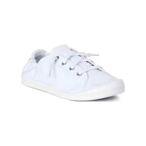 MEDIUM WIDTH WHITE Time and Tru Women's Scrunch Back Slip-On Sneaker Size 6.5 - Picture 1 of 1