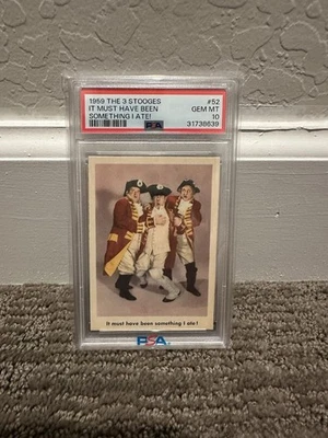 1959 Fleer Three Stooges #52 PSA 10 Last 3 10 - Image 1 of 2