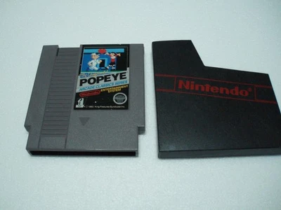 #573 Popeye 5-Screw (Nintendo, NES) w/ Dust Sleeve Tested Cleaned Working Ahoy! - Image 1 of 4